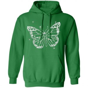 Butterfly Irish Leaf and Star St. Patrick Day Clover Lucky T-Shirt, Long Sleeve, Tank Top