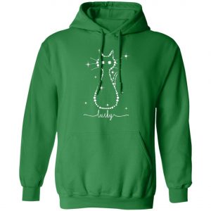 Cat Irish Leaf and Star St. Patrick Day Clover Lucky Cat T-Shirt, Long Sleeve, Tank Top