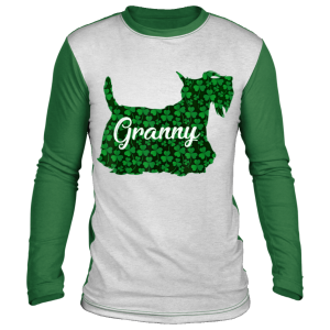 St Patrick Day Shamrock Scottish Dog Mom Outfit Irish Granny T-Shirt, Hoodie, Long Sleeve