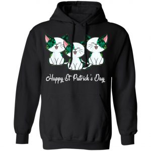 Cat Irish T-shirt Happy St Patricks Day Shamrock Buffalo T-Shirt, Long Sleeve, Tank Top