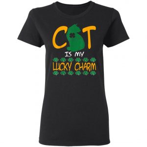 Cat Lover Lucky Charm St Patrick Day T-Shirt, Long Sleeve, Tank Top