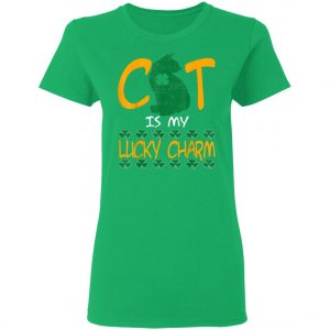 Cat Lover Lucky Charm St Patrick Day T-Shirt, Long Sleeve, Tank Top