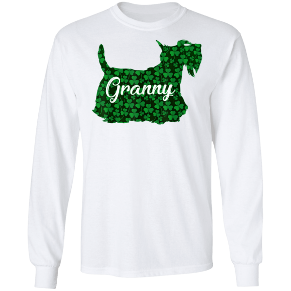 St Patrick Day Shamrock Scottish Dog Mom Outfit Irish Granny T-Shirt, Hoodie, Long Sleeve