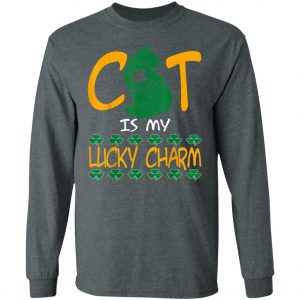 Cat Lover Lucky Charm St Patrick Day T-Shirt, Long Sleeve, Tank Top