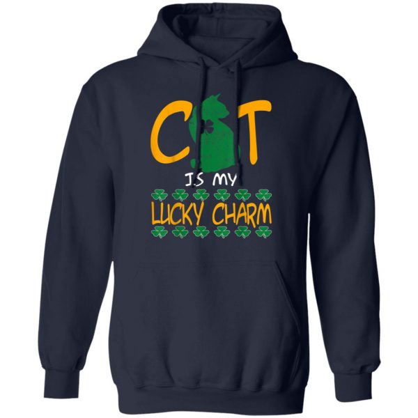 Cat Lover Lucky Charm St Patrick Day T-Shirt, Long Sleeve, Tank Top