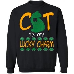 Cat Lover Lucky Charm St Patrick Day T-Shirt, Long Sleeve, Tank Top