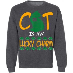 Cat Lover Lucky Charm St Patrick Day T-Shirt, Long Sleeve, Tank Top