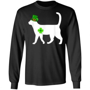 Cat Lucky Patricks Day T-Shirt, Long Sleeve, Tank Top