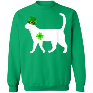 Cat Lucky Patricks Day T-Shirt, Long Sleeve, Tank Top