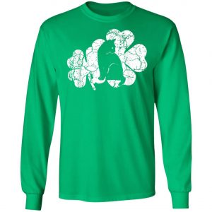 Cat St Patricks Day Irish American Flag Cat T-Shirt, Long Sleeve, Tank Top