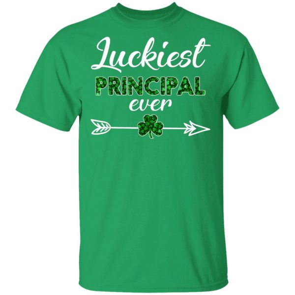 Cute Luckiest Principal Ever St Patricks Day T-Shirt, Long Sleeve, Hoodie