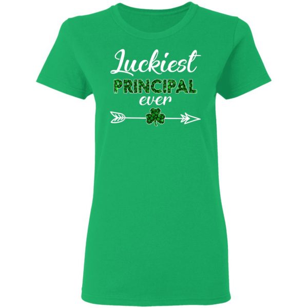 Cute Luckiest Principal Ever St Patricks Day T-Shirt, Long Sleeve, Hoodie