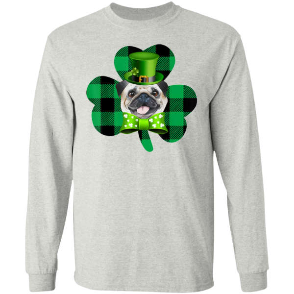 Shamrock Pug St Patricks day T-Shirt, Hoodie, Long Sleeve