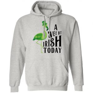 A Wee Bit Irish Today Flamingo St. Patricks Day Shirt, Long Sleeve