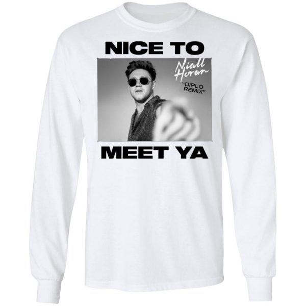 Niall Horan Shirt – Nice To Meet Ya White Hoodie, Long Sleeve