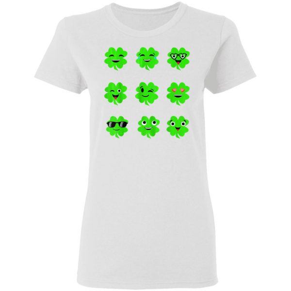 St Patricks Day Irish Emoji Shamrock Boys Shirt, Hoodie, Long Sleeve