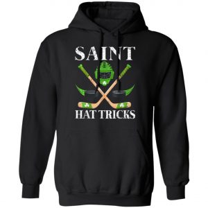 Saint Hat Tricks Leprechaun Lover Hockey St Patricks Day Shirt, Hoodie, Long Sleeve