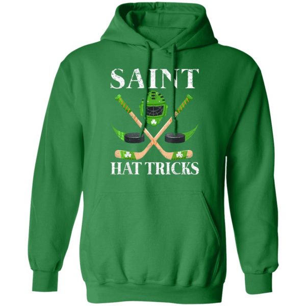 Saint Hat Tricks Leprechaun Lover Hockey St Patricks Day Shirt, Hoodie, Long Sleeve