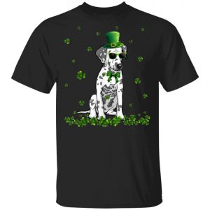 St.Patricks Day Dalmatian Hat Shamrock T-Shirt, Hoodie, Long Sleeve