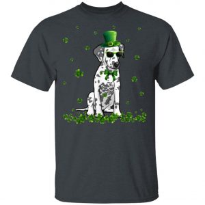 St.Patricks Day Dalmatian Hat Shamrock T-Shirt, Hoodie, Long Sleeve
