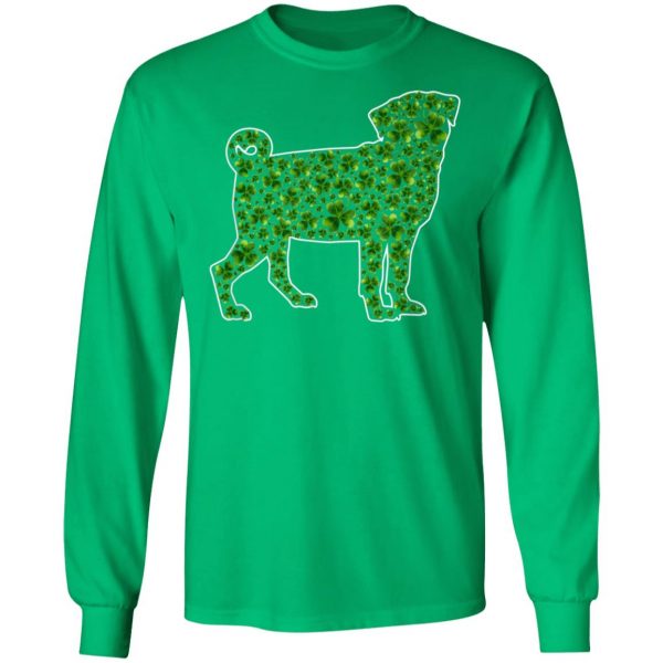 St.Patricks Day Dog Lover Pug Shamrock T-Shirt, Hoodie, Long Sleeve