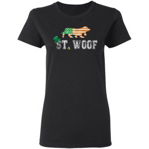St. Patricks Day Flag American St. Woof Basset Hound Dog T-Shirt, Hoodie, Long Sleeve