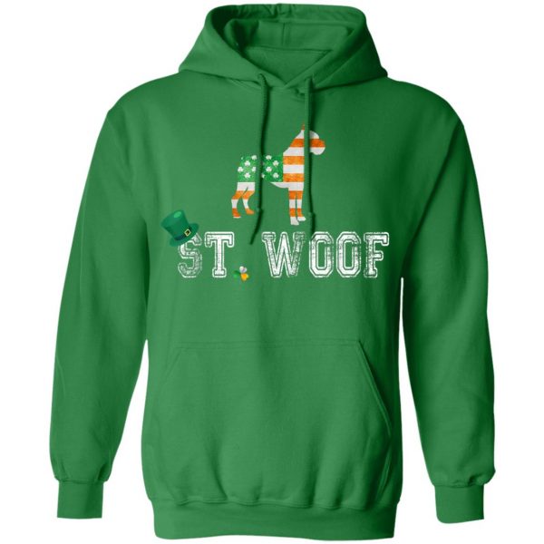 St. Patricks Day Flag American St. Woof Boxer Dog Lovers T-Shirt, Hoodie, Long Sleeve