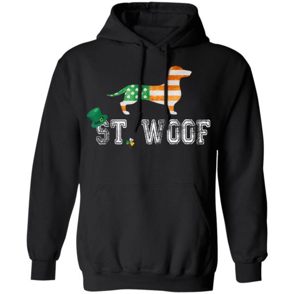 St. Patricks Day Flag American St. Woof Dachshund Dog T-Shirt, Hoodie, Long Sleeve