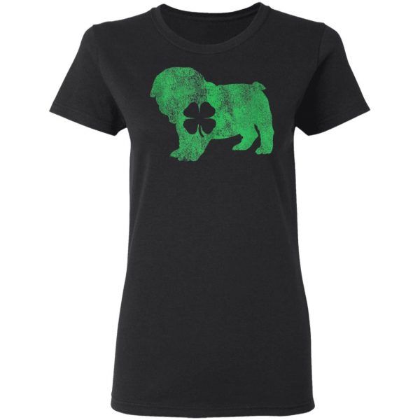 St. Patricks Day Dog Bulldog Shamrock Shirt, Hoodie, Long Sleeve