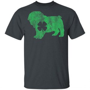 St. Patricks Day Dog Bulldog Shamrock Shirt, Hoodie, Long Sleeve