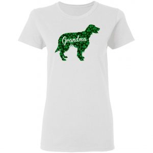 St Patrick Day Shamrock Irish Red Setter Dog Grandma T-Shirt, Hoodie, Long Sleeve