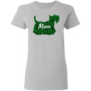 St Patrick Day Shamrock Scottish Dog Mom Outfit Irish T-Shirt, Hoodie, Long Sleeve