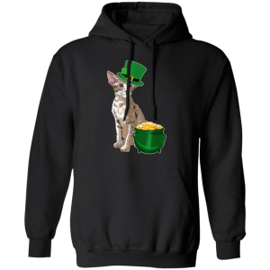 Lucky Oriental Cat St Patricks Day T-Shirt, Long Sleeve, Hoodie