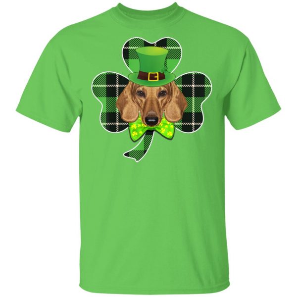 Shamrock Leprechaun Dachshund St Patricks Day T-Shirt, Hoodie, Long Sleeve