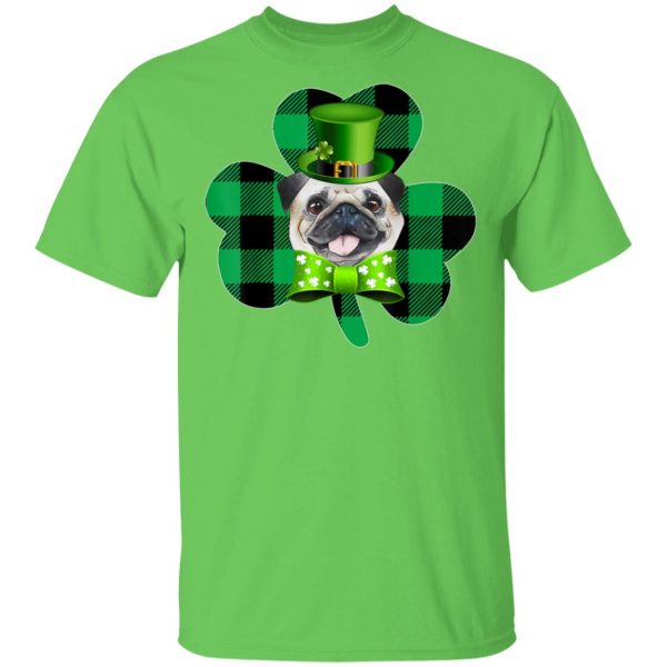 Shamrock Pug St Patricks day T-Shirt, Hoodie, Long Sleeve