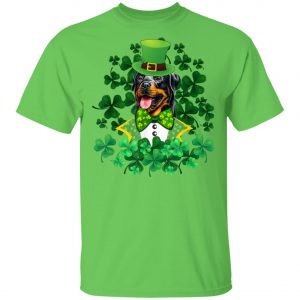 Shamrock Rottweiler St Patricks day Costume T-Shirt, Hoodie, Long Sleeve
