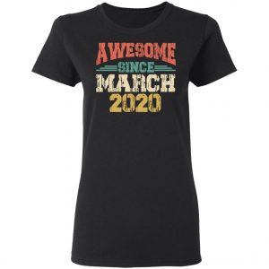 Awesome since March 2020 - International Womens Day T-Shirt, Long Sleeve