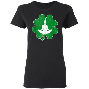 Yoga Shamrock Irish Saint Patricks Day Shirt, Long Sleeve