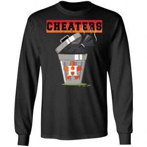 Houston Trashtros Asterisks Cheaters Trash Can Shirt, Long Sleeve, Hoodie