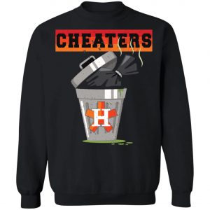 Houston Trashtros Asterisks Cheaters Trash Can Shirt, Long Sleeve, Hoodie