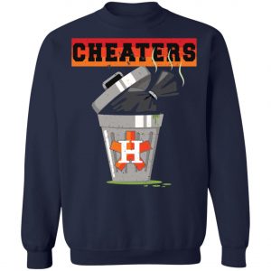 Houston Trashtros Asterisks Cheaters Trash Can Shirt, Long Sleeve, Hoodie