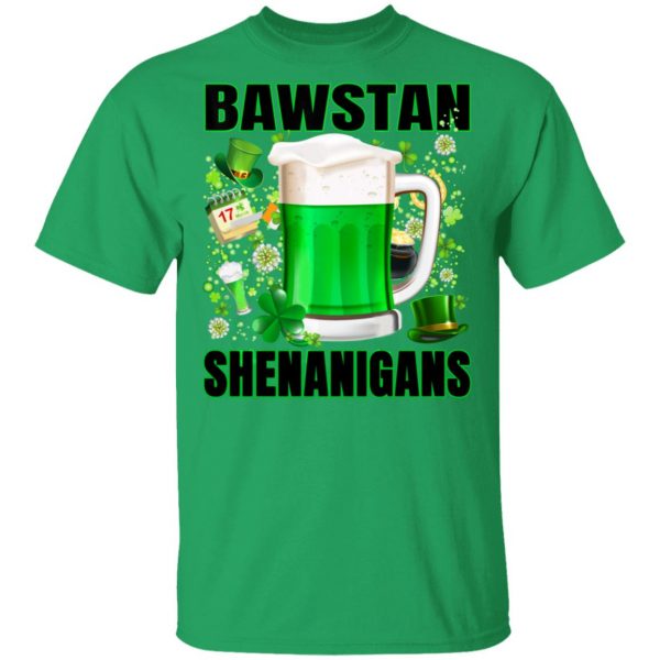 Boston Bawstan St Patricks Day 2020 Irish Parade Shamrock Beer T-Shirt, Long Sleeve, Hoodie