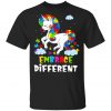 Autism Awareness - Embrace Different Like A Unicorn T-Shirt, Long Sleeve, Hoodie