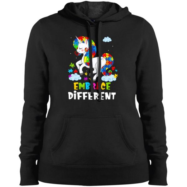 Autism Awareness – Embrace Different Like A Unicorn T-Shirt, Long Sleeve, Hoodie