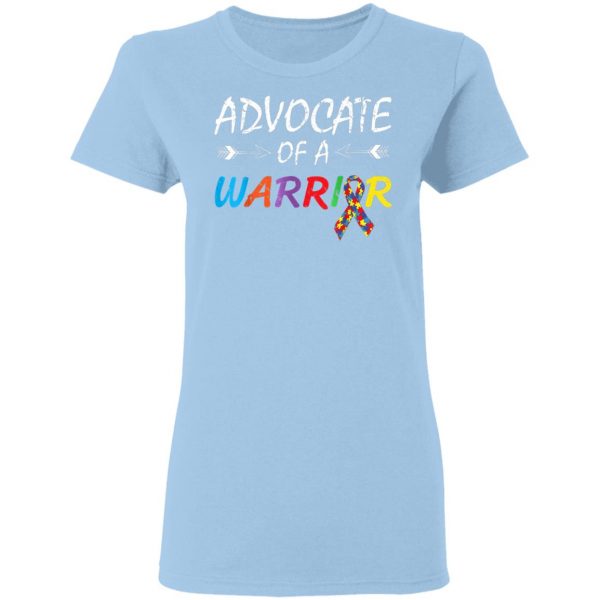 Advocate Of A Warrior Autism Awareness Puzzle Piece Ribbon T-Shirt, Long Sleeve, Hoodie