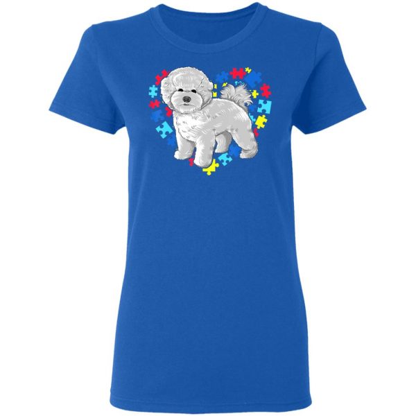 Autism Awareness bichon frise Dog Heart T-Shirt, Long Sleeve, Hoodie