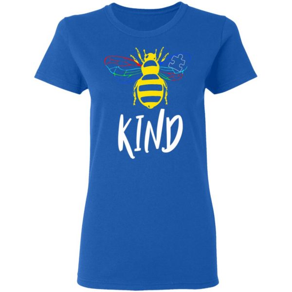 Autism Awareness Bee Kind Gift Design For Autistic Support T-Shirt, Long Sleeve, Hoodie