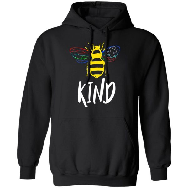 Autism Awareness Bee Kind Gift Design For Autistic Support T-Shirt, Long Sleeve, Hoodie