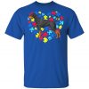 Autism Awareness German Shepherd Dog Heart T-Shirt, Long Sleeve, Hoodie