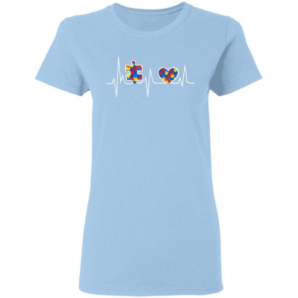 Autism Awareness Day Heart Beat Autism Nurse Love T-Shirt, Long Sleeve, Hoodie